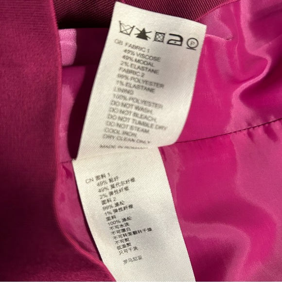 Reiss Cocktail Dress Like New! Size 4 Fuschia - Picture 5 of 7